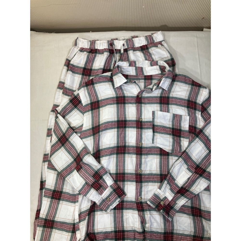 Gilly Hicks‎ Sleep XS Plaid Flannel Pajama Set Top Pants Loungewear